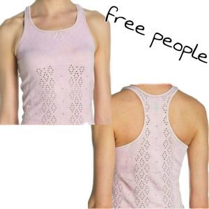 Free People Perforated Seamless Racerback Tank